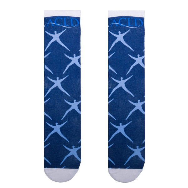 ACLD Socks Unisex Crew Sock Blue