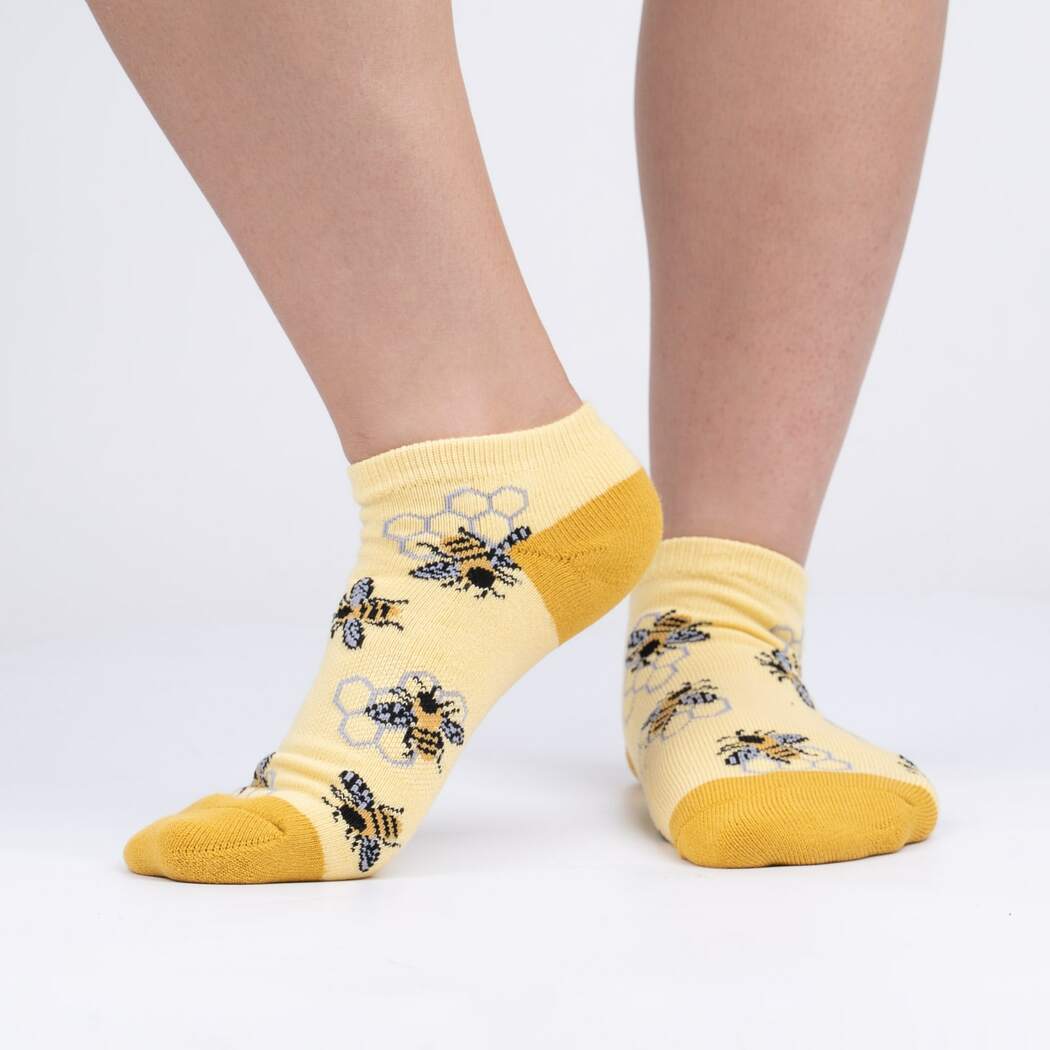 Let It Bee Women&#39;s Ankle Sock Yellow