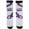 "Forget Me Not" Alzheimer's Awareness Socks Unisex Crew Sock