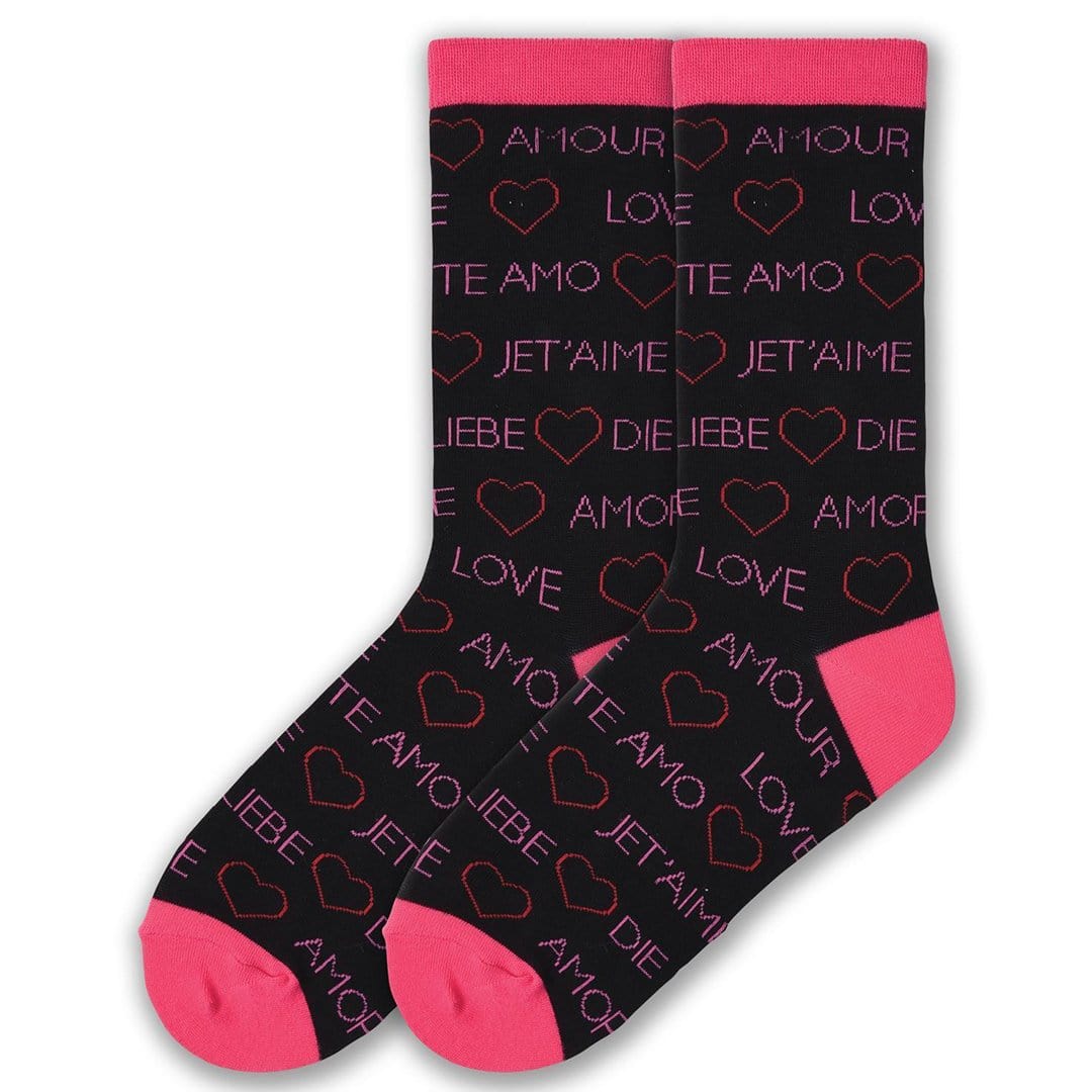 Amour Sock Women's Crew Sock Black