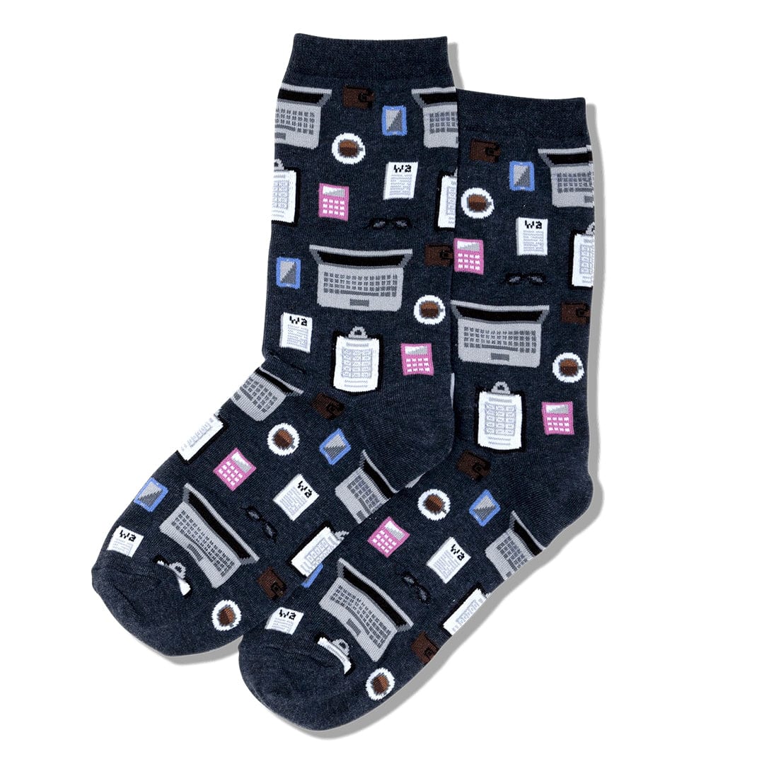 Accountant Women's Crew Socks Blue