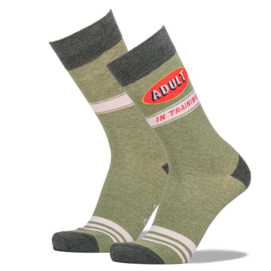 Adult In Training Socks Men’s Crew Sock green
