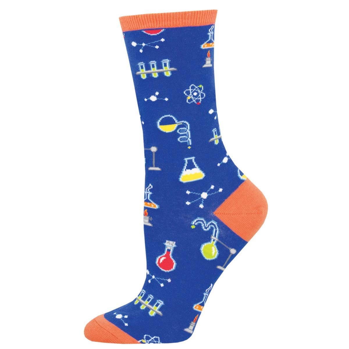 All The Solutions Women's Crew Sock Blue