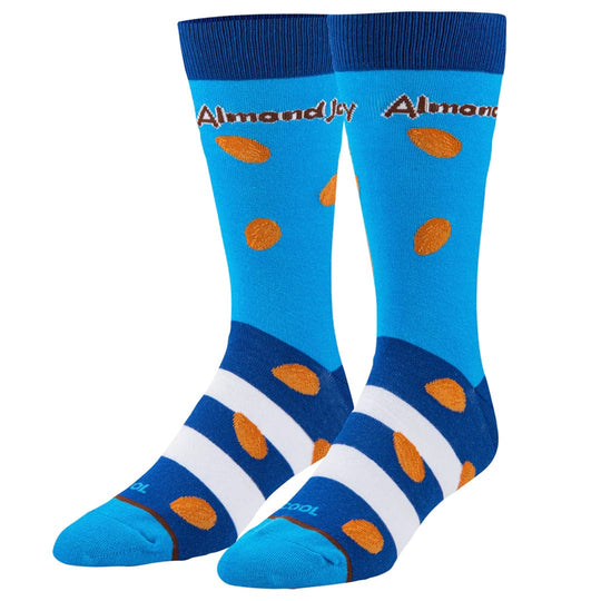 Almond Joy Men's Crew Socks Blue