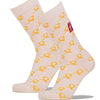 American Cancer Society Gold Ribbon Unisex Crew Socks White