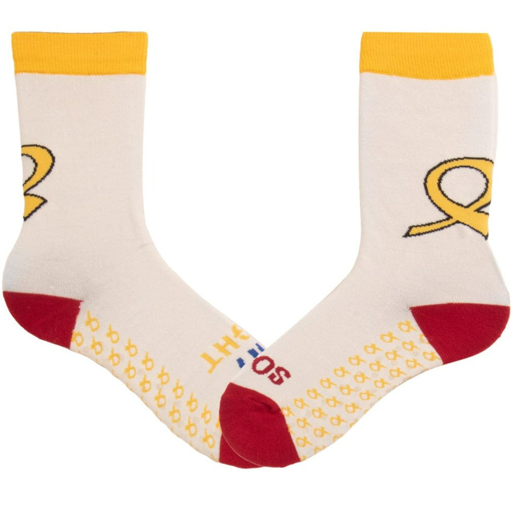 American Cancer Society My Fight Socks Unisex Socks White