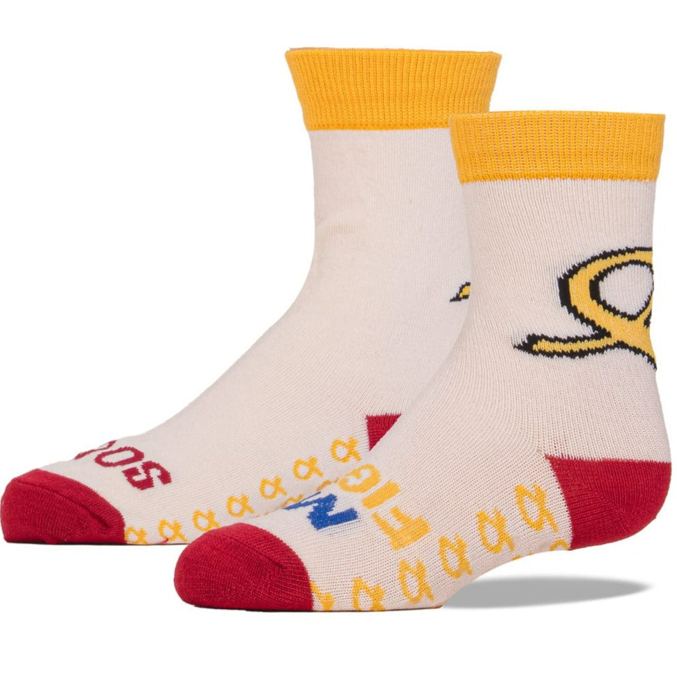 American Cancer Society My Fight Socks Children's Socks, White / Big Kids | Women Shoe Size 5 - 9