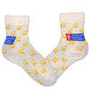 American Cancer Society Gold Ribbon Children's Crew Sock White