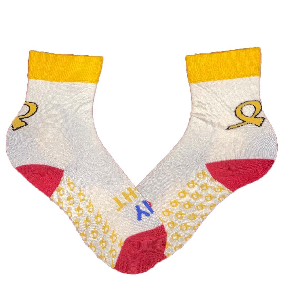 American Cancer Society My Fight Socks Children&#39;s Socks White / Toddler 4.5 - 8.5