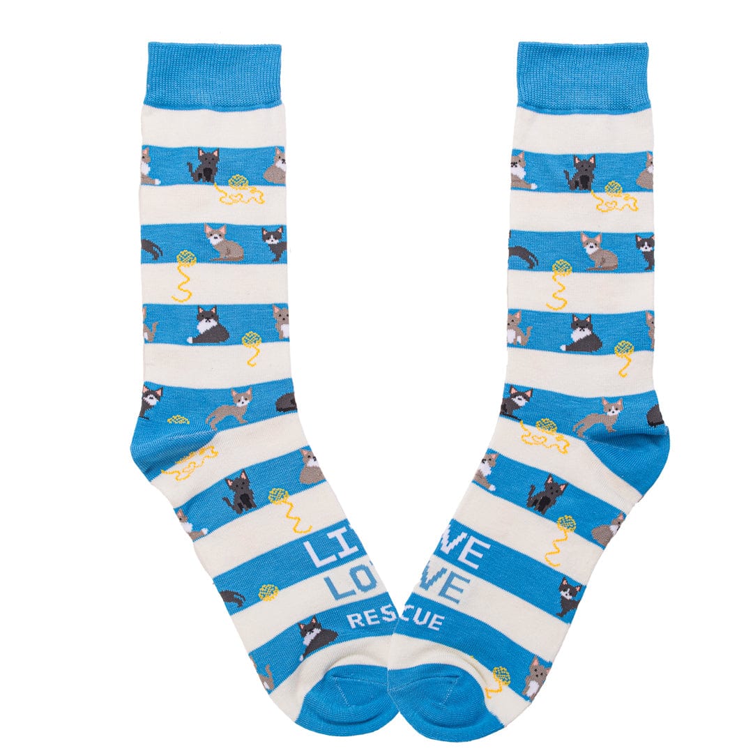 Animal Rescue Cat Stripes Socks