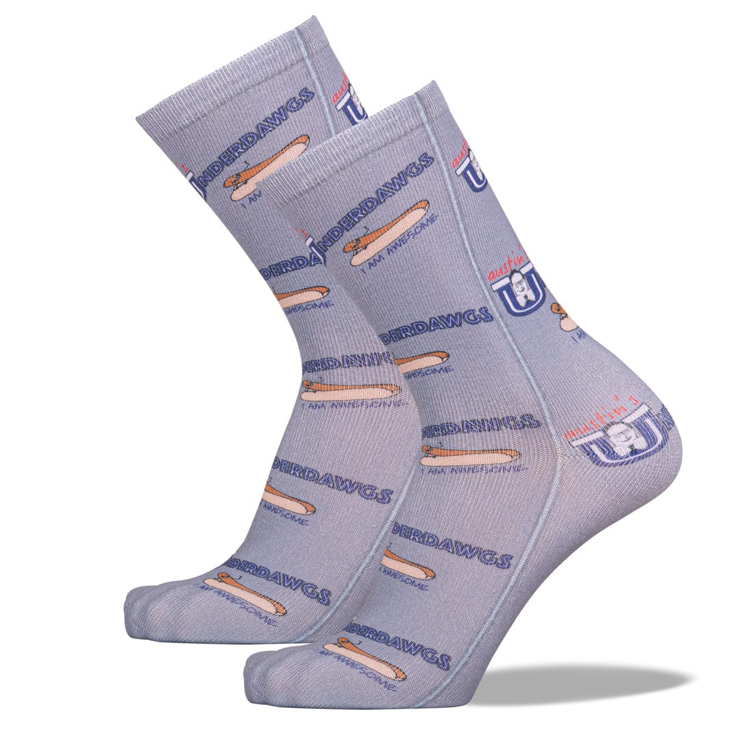 Austin's Underdawgs Socks Unisex Crew Sock Grey