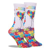 Autism Awareness Heart Balloon Crew Socks OSFM / Multi