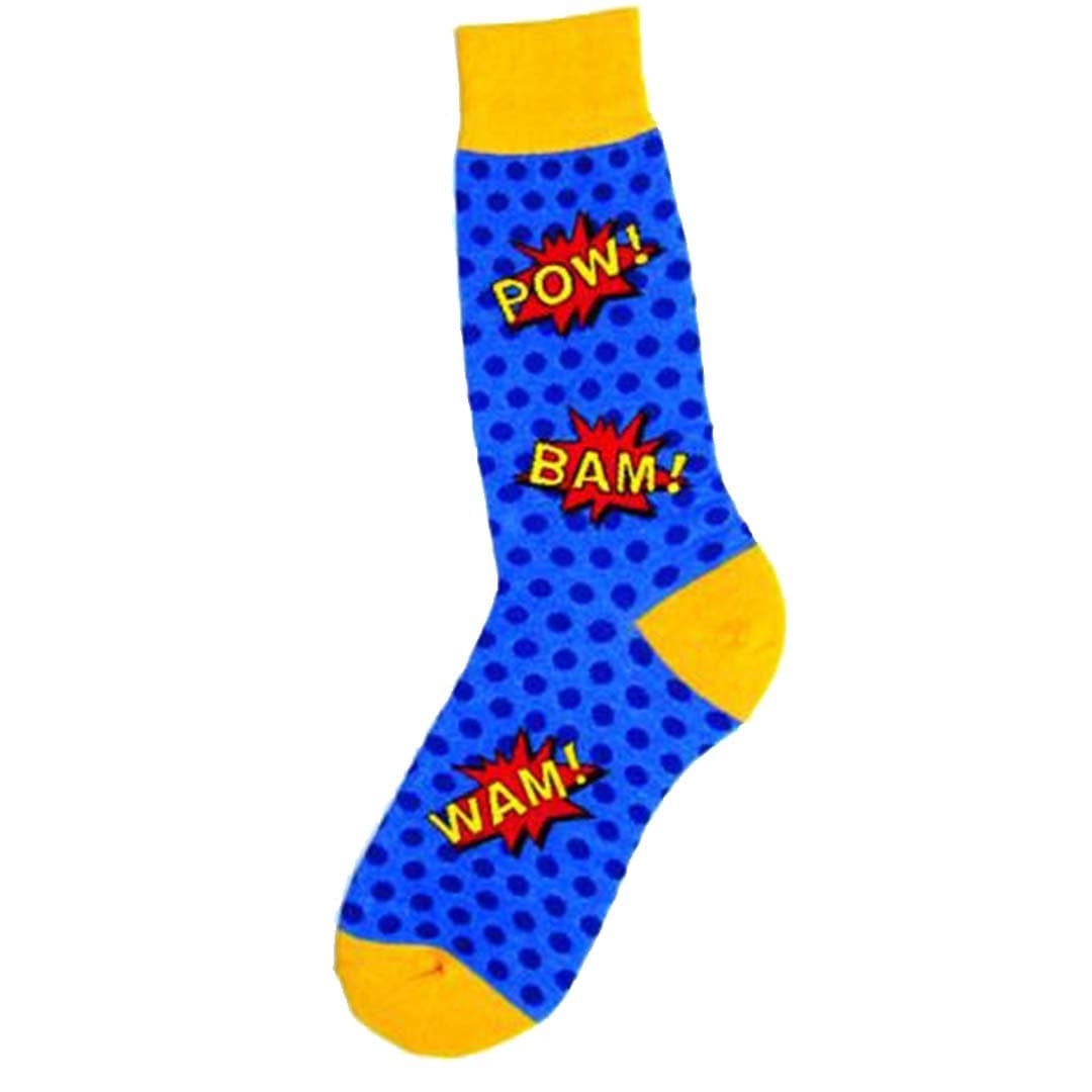 BAM! Socks Men’s Crew Sock blue