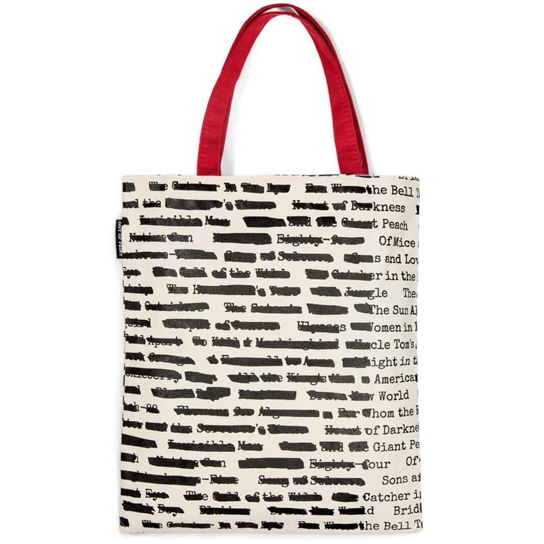 Banned Books Tote Bag tan
