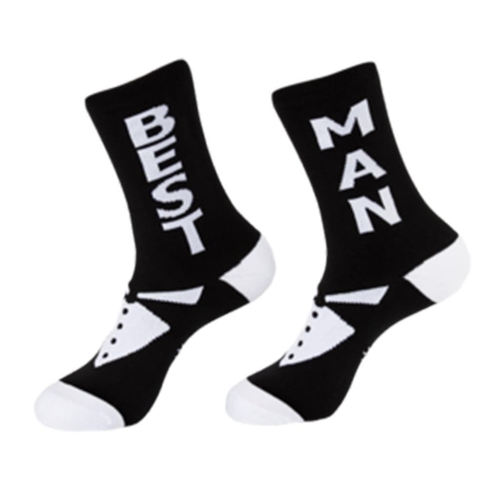 Best Man Socks Men’s Crew Sock black