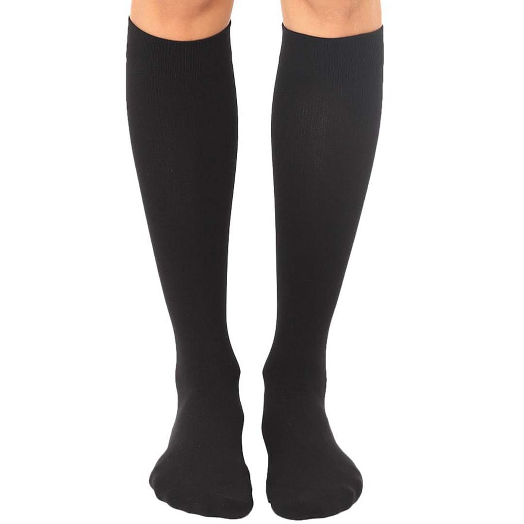 Black Unisex Compression Knee High Sock Black