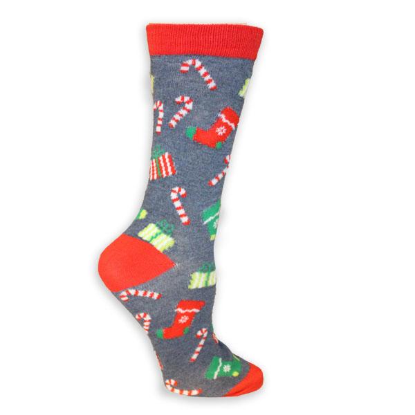 Christmas Treats Women’s Holiday Sock Grey