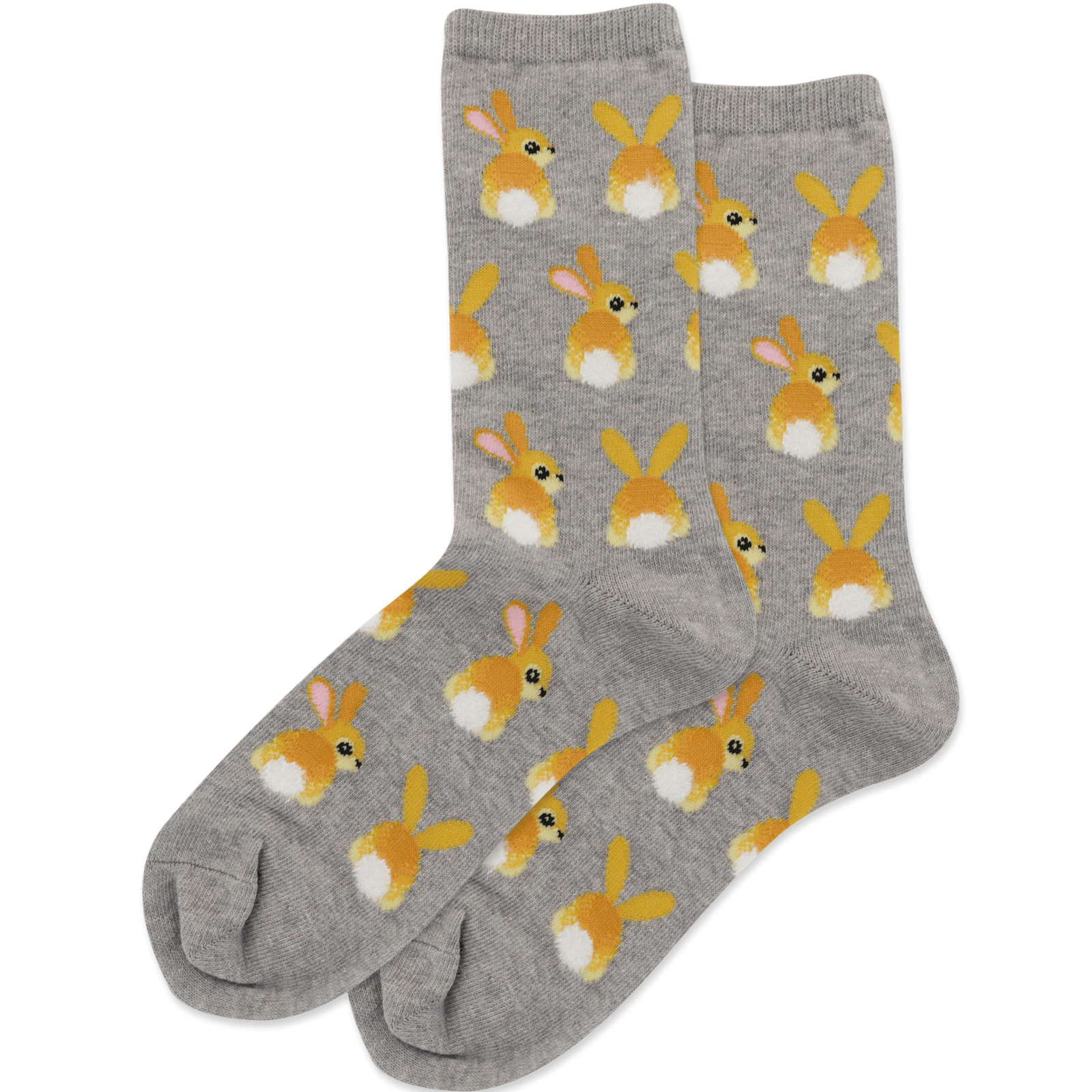Bunny Tails Women's Crew Socks Grey