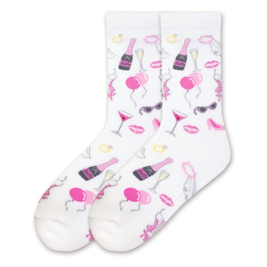 Bachelorette Sock Women's Crew Sock White