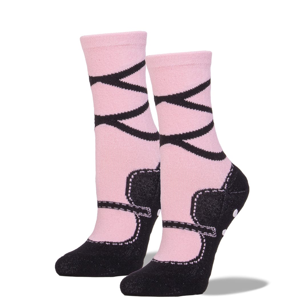Ballet Slipper Socks Women&#39;s Crew Sock pink