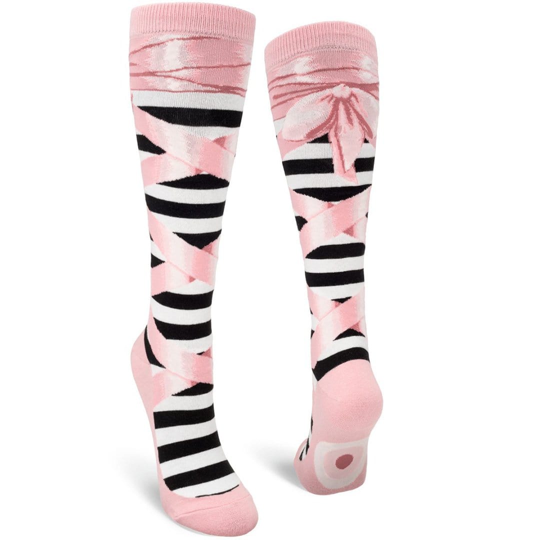 Ballet Slippers Women's Knee High Sock Pink
