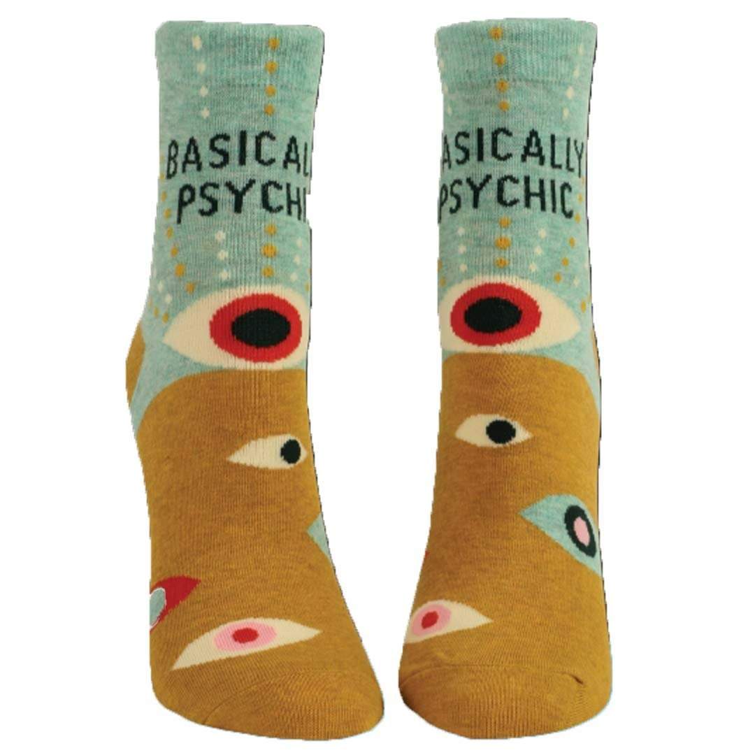 Basically Psychic Women's Ankle Sock Blue