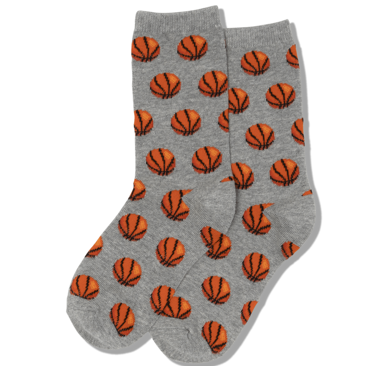Basketball Kid&#39;s Crew Socks Grey