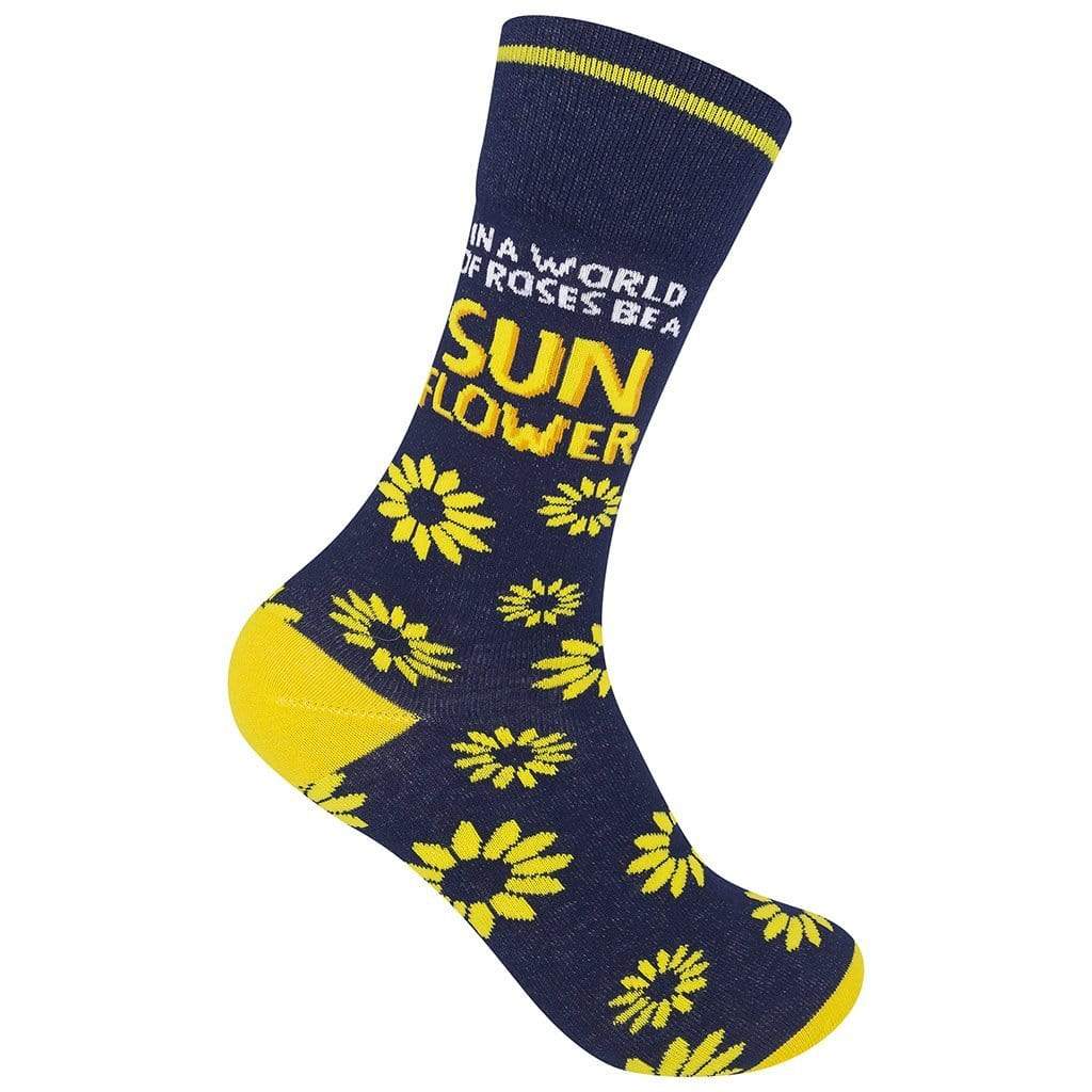 Be A Sunflower Unisex Crew Sock Black