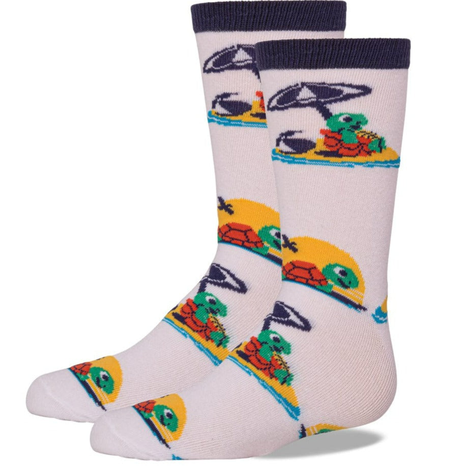 Beach Turtle Socks Crew Sock