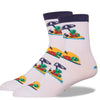 Beach Turtle Socks Crew Sock White / Children's