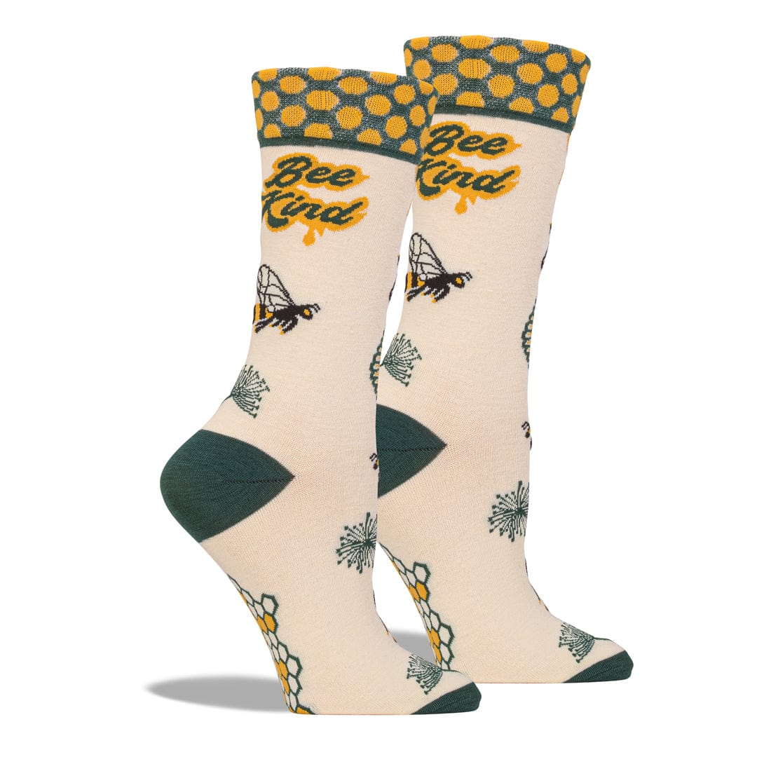 Bee Kind Crew Sock Womens / Ivory
