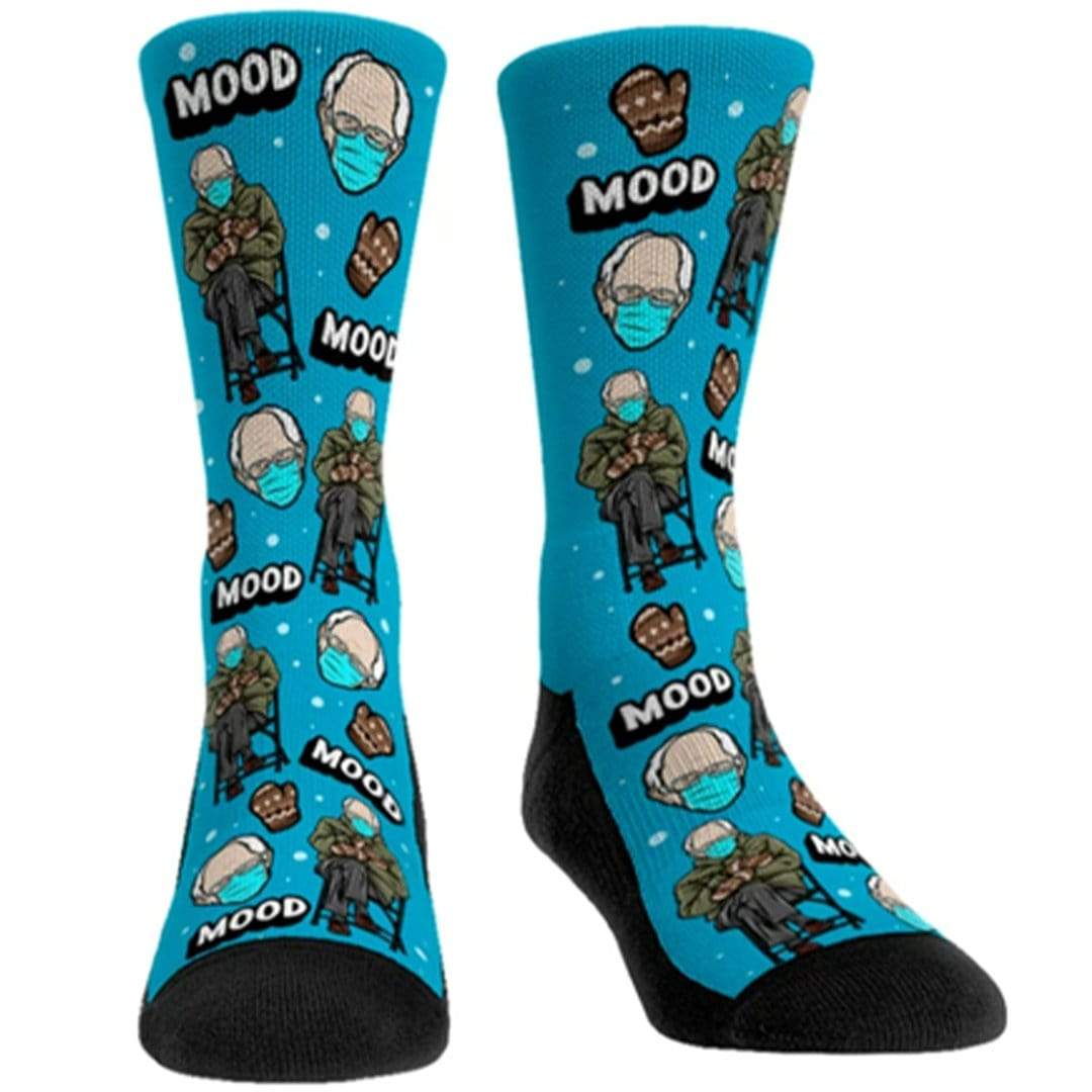 Bernie Sanders Meme Inauguration Socks Mens / Blue