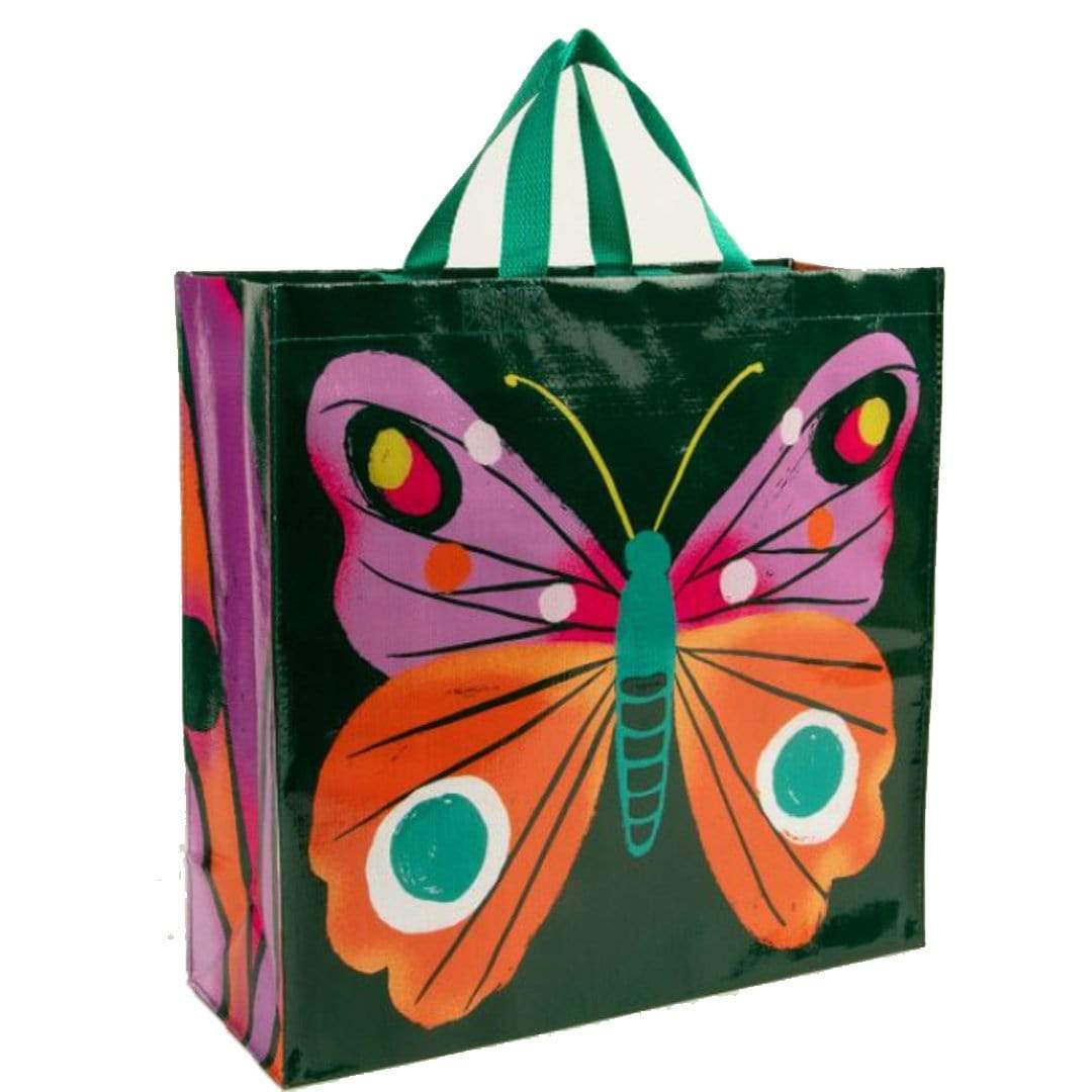 Big Butterfly Large Tote Bag Green