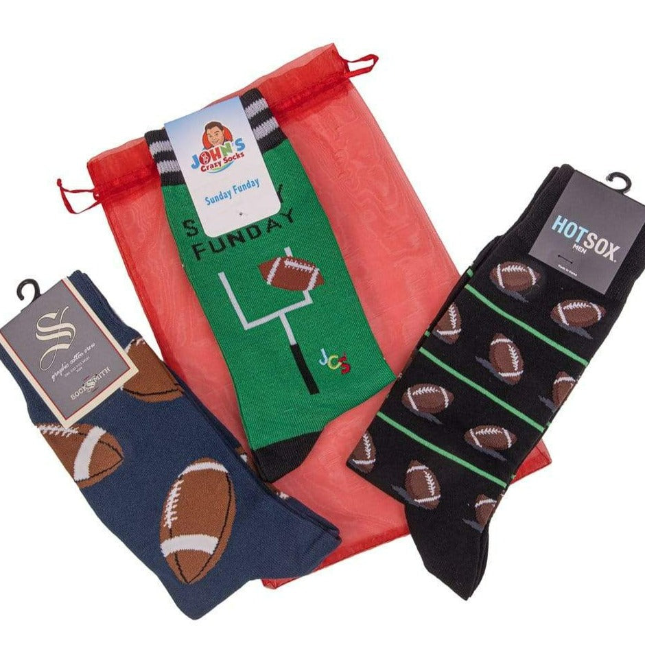 Big Game Football Gift Bag For Him Green / Black