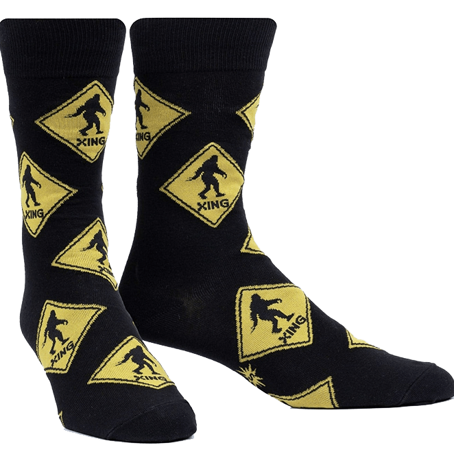 Bigfoot Xing Men's Crew Socks Black