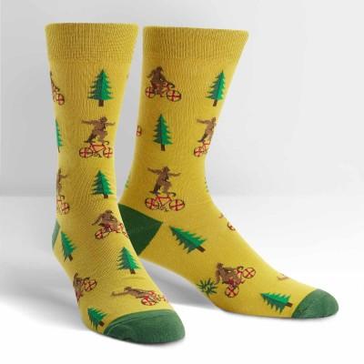 Bike Tricks Socks Men’s Crew Sock Yellow