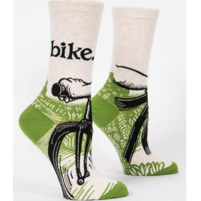 Bike Path Socks Women's Crew Sock green
