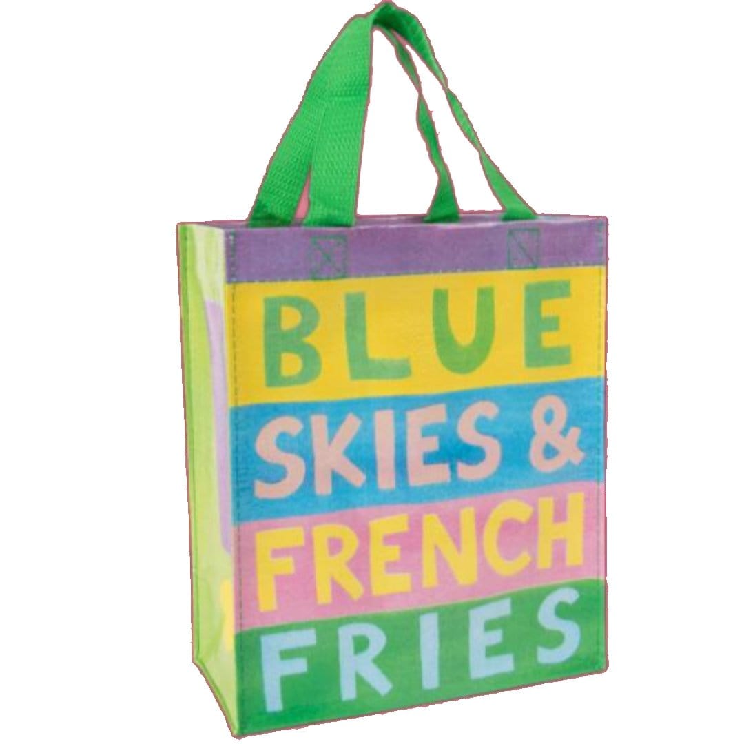 Blue Skies &amp; French Fries Small Tote Bag Multi Print