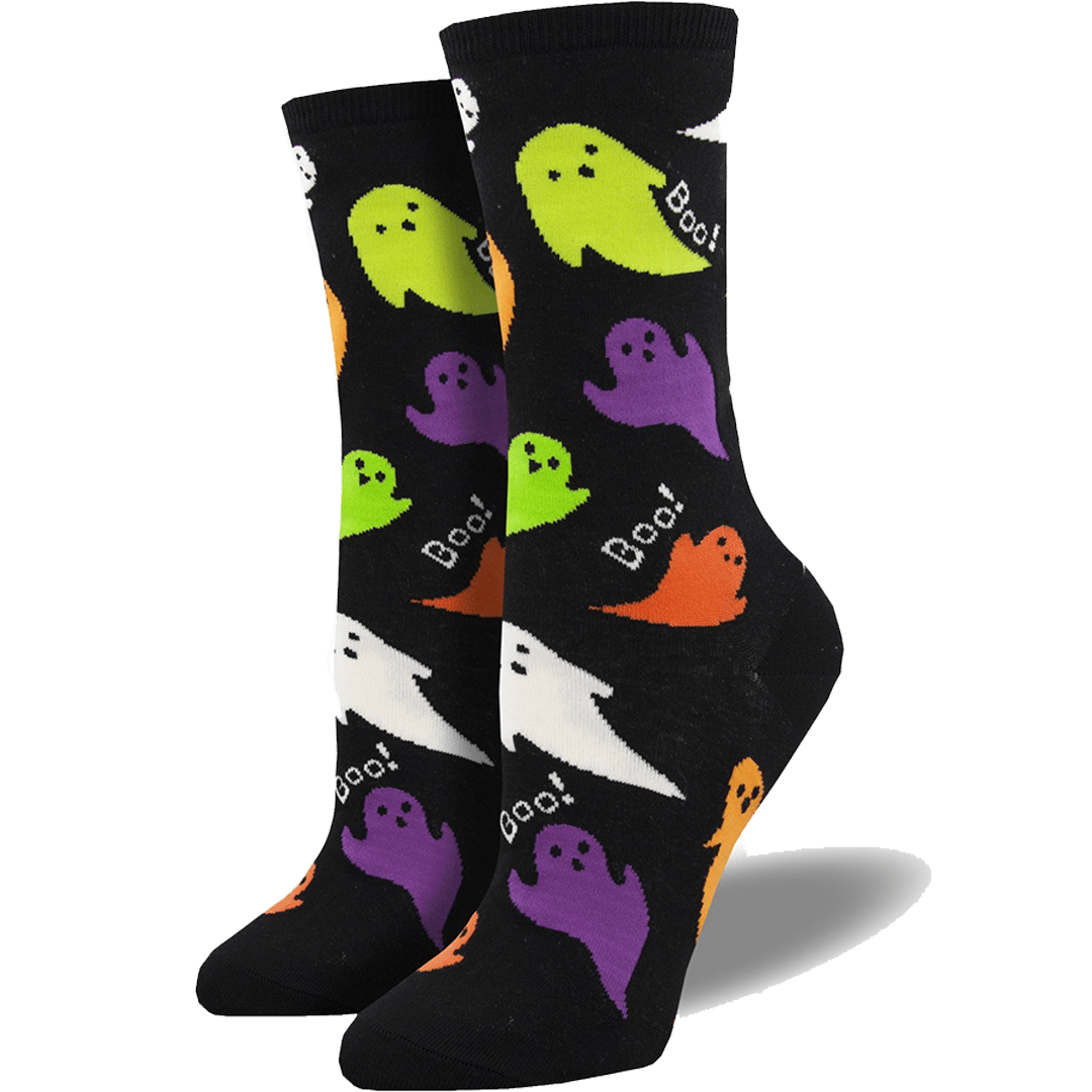 Boo Women's Crew Sock Black