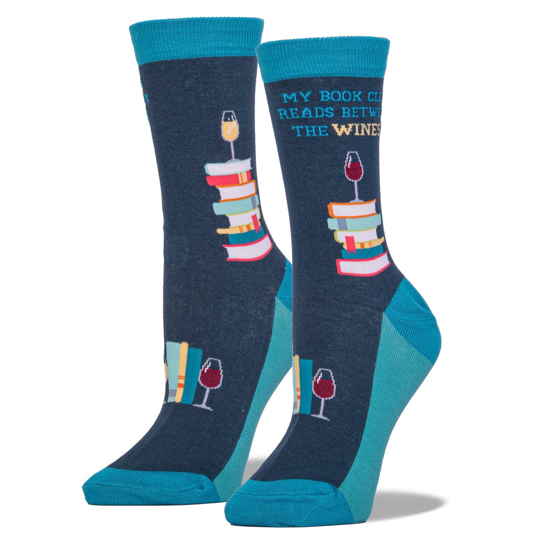Book Club Socks Women&#39;s Crew Sock blue