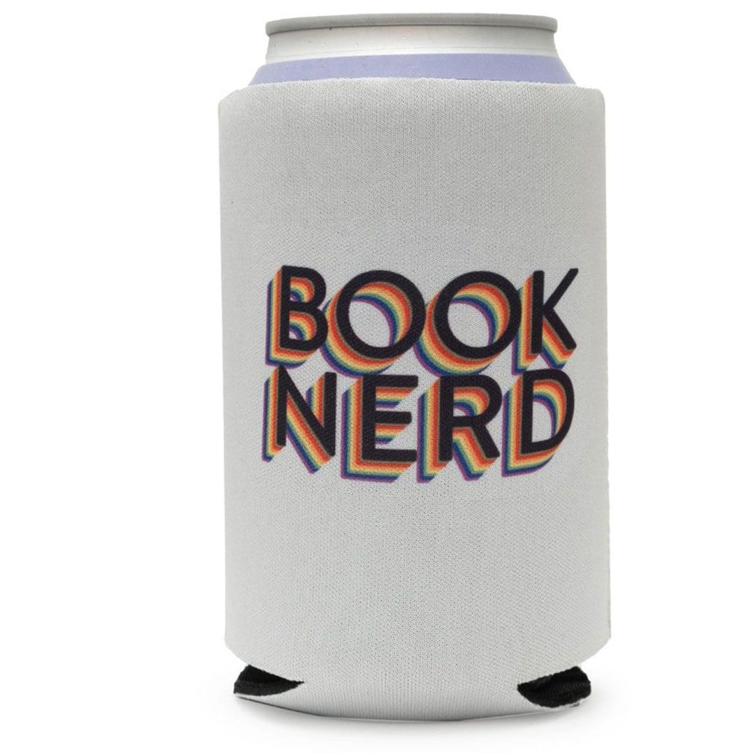 Book Nerd Drink Sleeve White