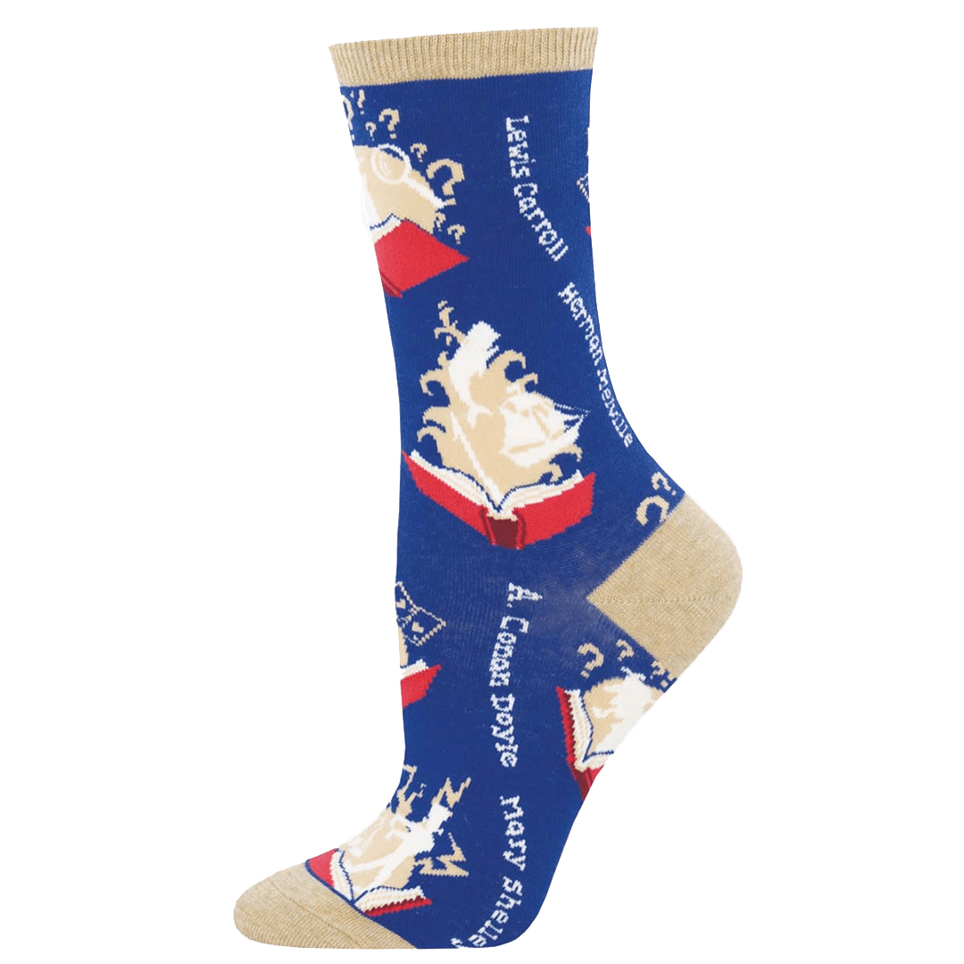 Book Your Adventure Womens Crew Sock Johns Crazy Socks