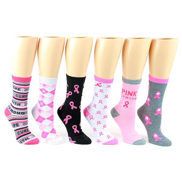 Breast Cancer Awareness Socks Women&#39;s Crew Sock
