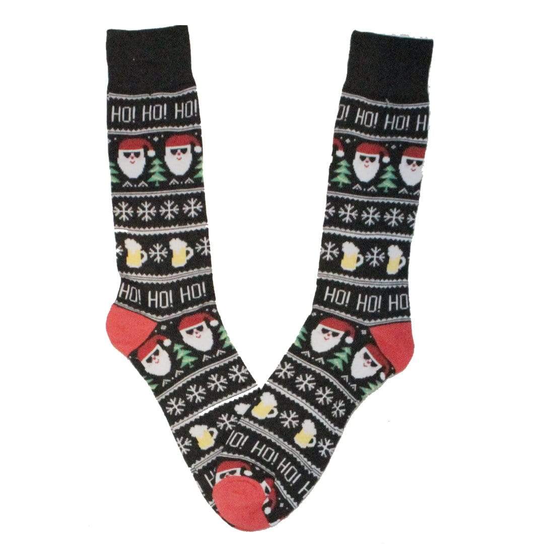 Brew Ho Ho Crew Socks Black