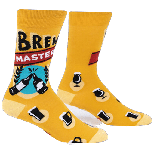 Brew Master Men's Crew Socks Yellow