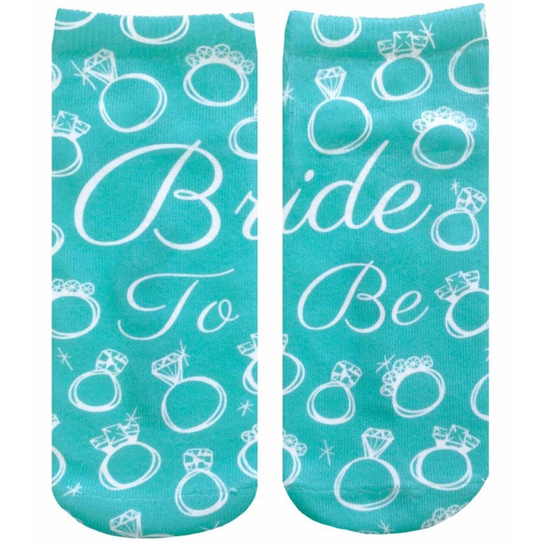 Bride To Be Ankle Socks Aqua