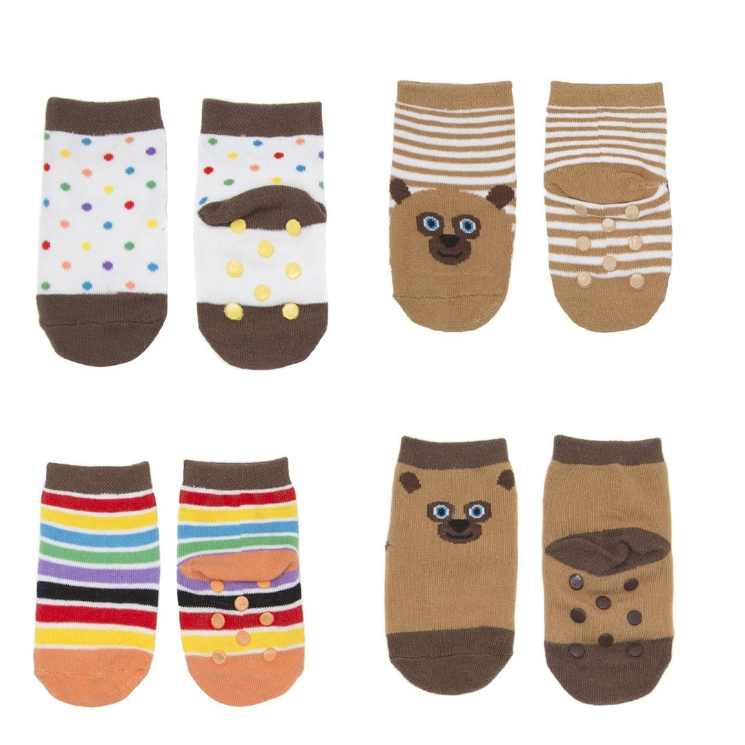 Brown Bear What Do You See Pack of 4 Crew Socks