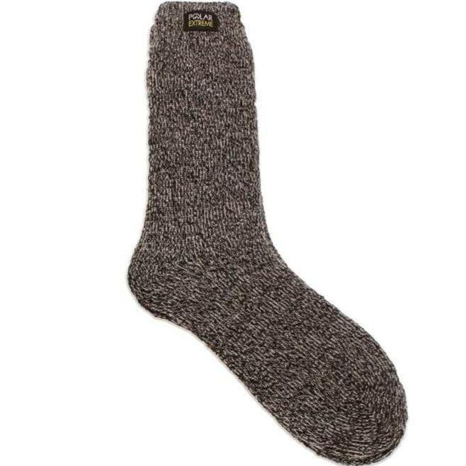Brown Marled Polar Extreme Heat Men's Heavy Brushed Socks Men's / Brown Marled