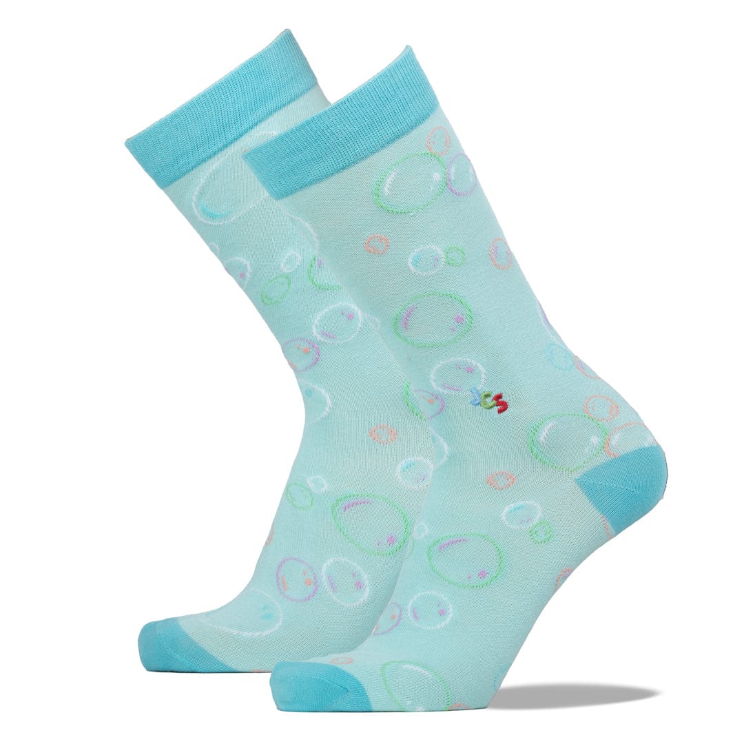 Bubble Blue Crew Sock