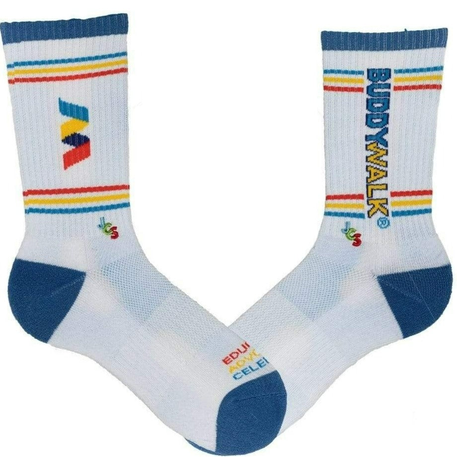 NDSS Buddy Walk® Athletic Sock Men's / White